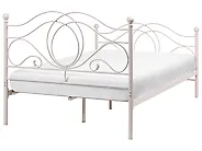 Cama Metal LYRA 120 x 200 cm Creme claro_1161993