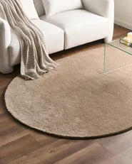 Shaggy Rug DEMRE Sand Beige 160 x 230 cm_1076878