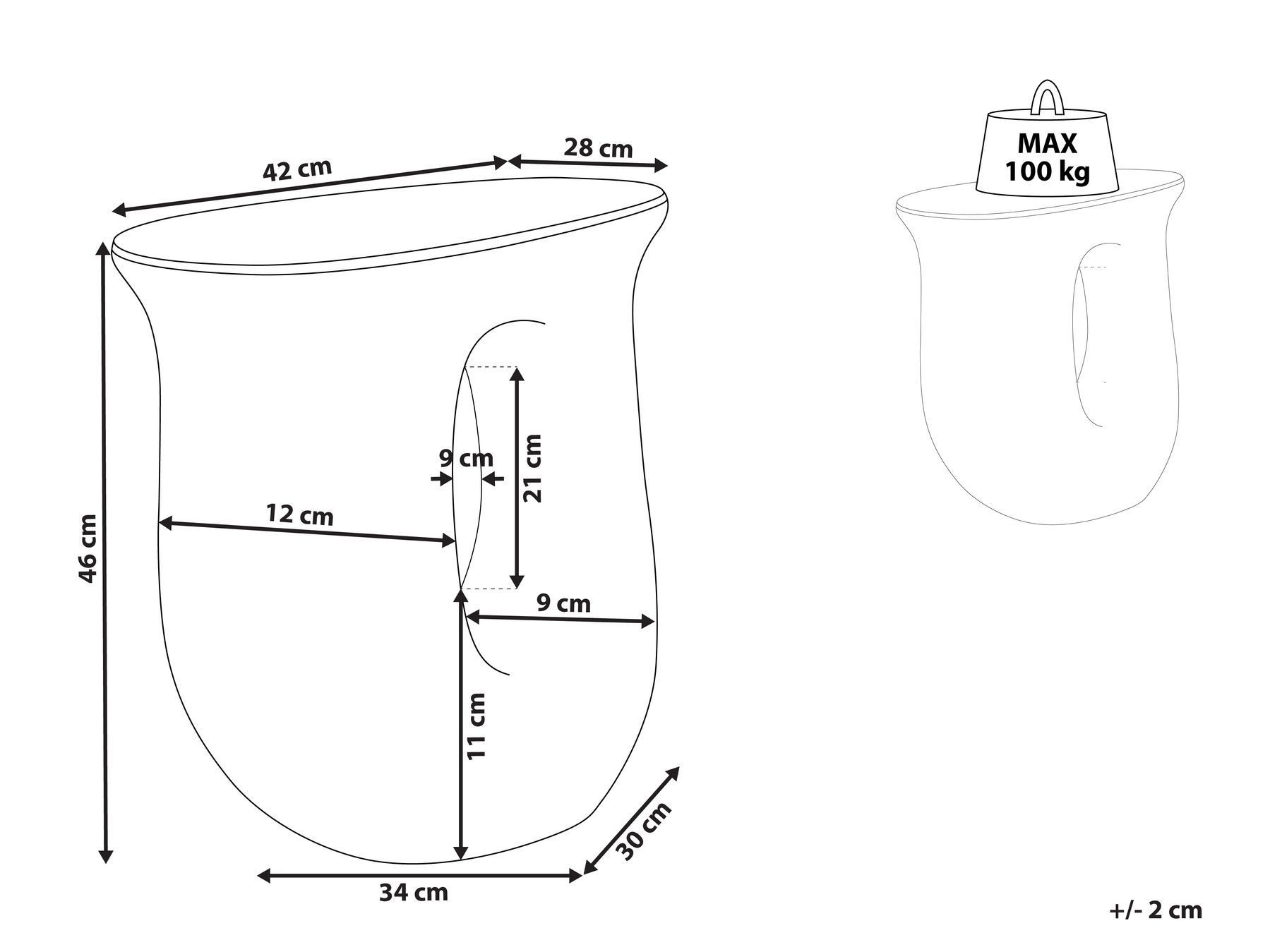 Accent Side Table Orange IDRO_918794