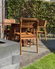 Gartenstuhl 4er Set AGELLO Akazienholz Braun_1170230