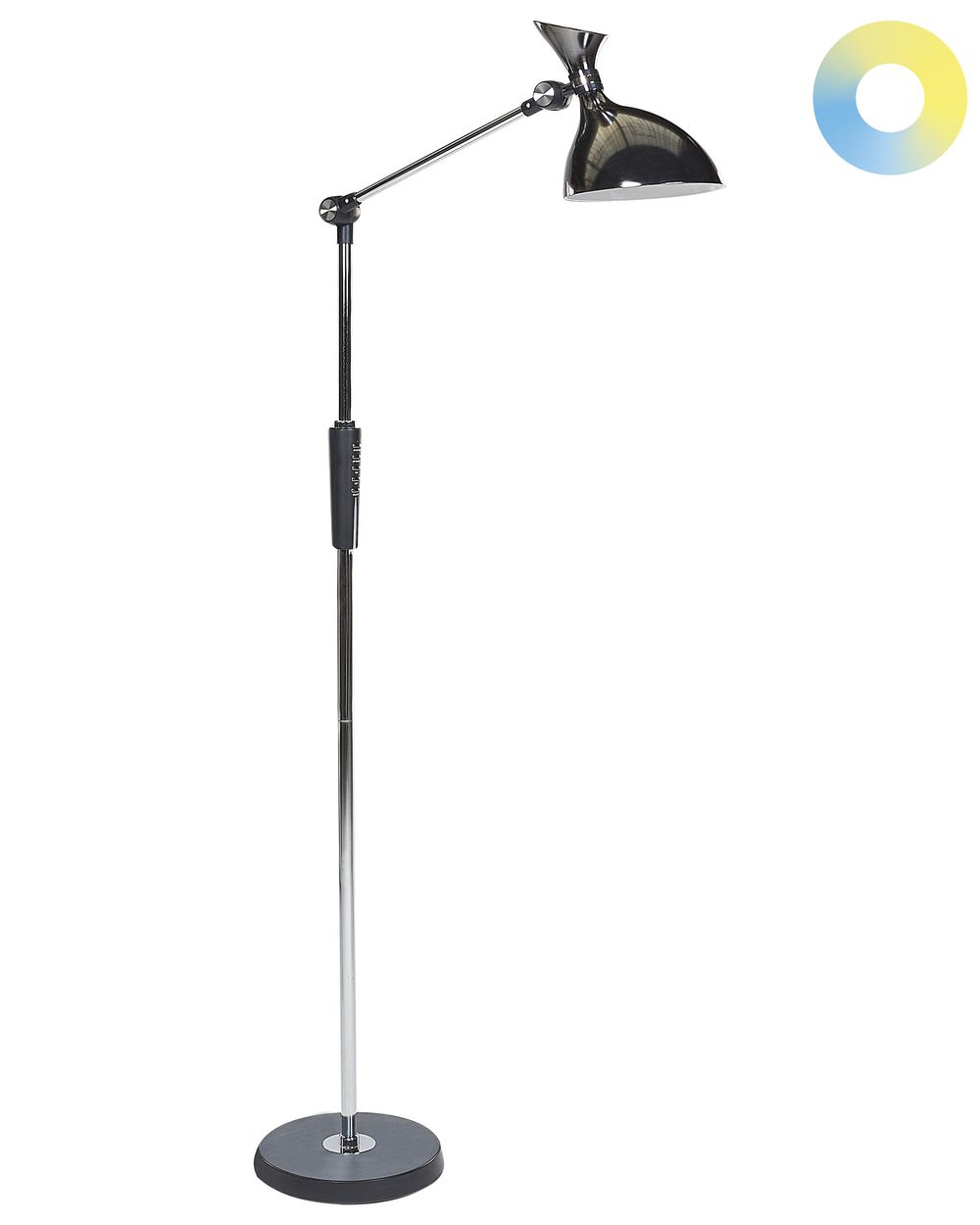 Lampa podłogowa LED ANDROMEDA Ze ściemniaczem Metal Srebrny