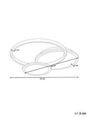 Lampadario a LED ZAMI Metallo Nero_824605