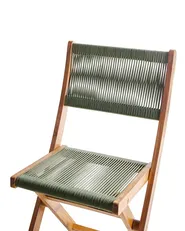 Set of 2 Garden Chairs PROSSEDI Folding Acacia Wood Green_956603