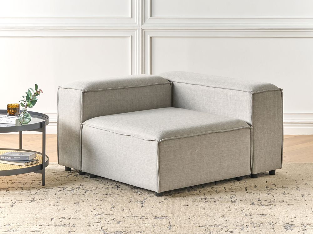 Module d'angle ARDAL Tissu Gris clair Côté gauche