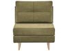 Single Sofa Bed JERSLEV Fabric Green