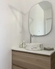 LED Bathroom Mirror BERGERAC 58 cm 78 cm Silver_901516