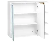 Szafka łazienkowa wisząca z lustrem NUBES 80 cm 70 cm Biały_946925