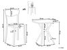 Gartenmöbel Set Kunststoff weiss 4-Sitzer SERSALE / VIESTE_823844