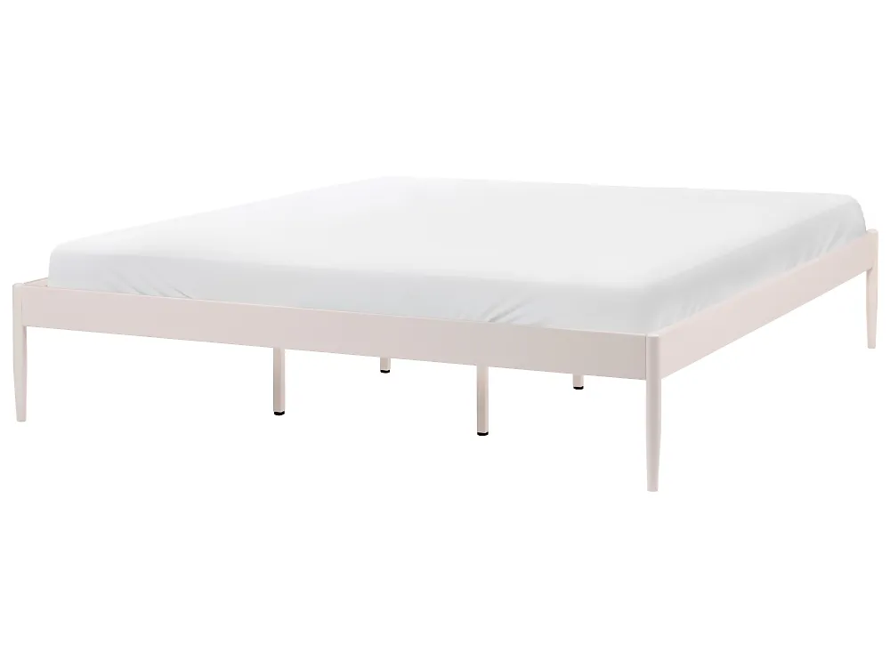 Bed Metal VAURS 180 x 200 cm (EU Super King) Light Beige
