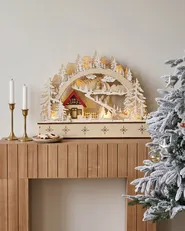 Decorazione natalizia LED GOKSJO 33 cm Marrone chiaro_1016890