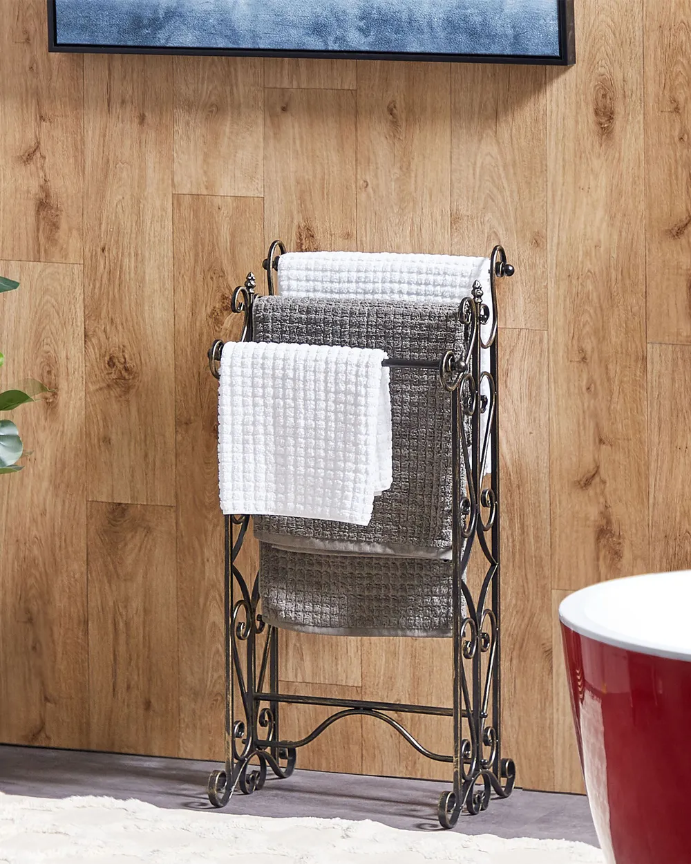 Inroom designs free standing towel stand 2025