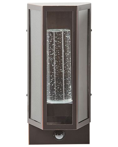 Outdoor LED Wall Light with Motion Sensor Brown FRUID