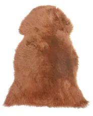 Sheepskin Rug ULURU Light Brown 65 x 110 cm_704793