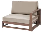 Set da giardino con tavolo 5 posti TIMOR Modulare Legno di acacia certificato Marrone scuro_853368
