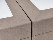 Boxspringbett mit Stauraum OFFICER Stoff Taupe 160 x 200 cm_1016312