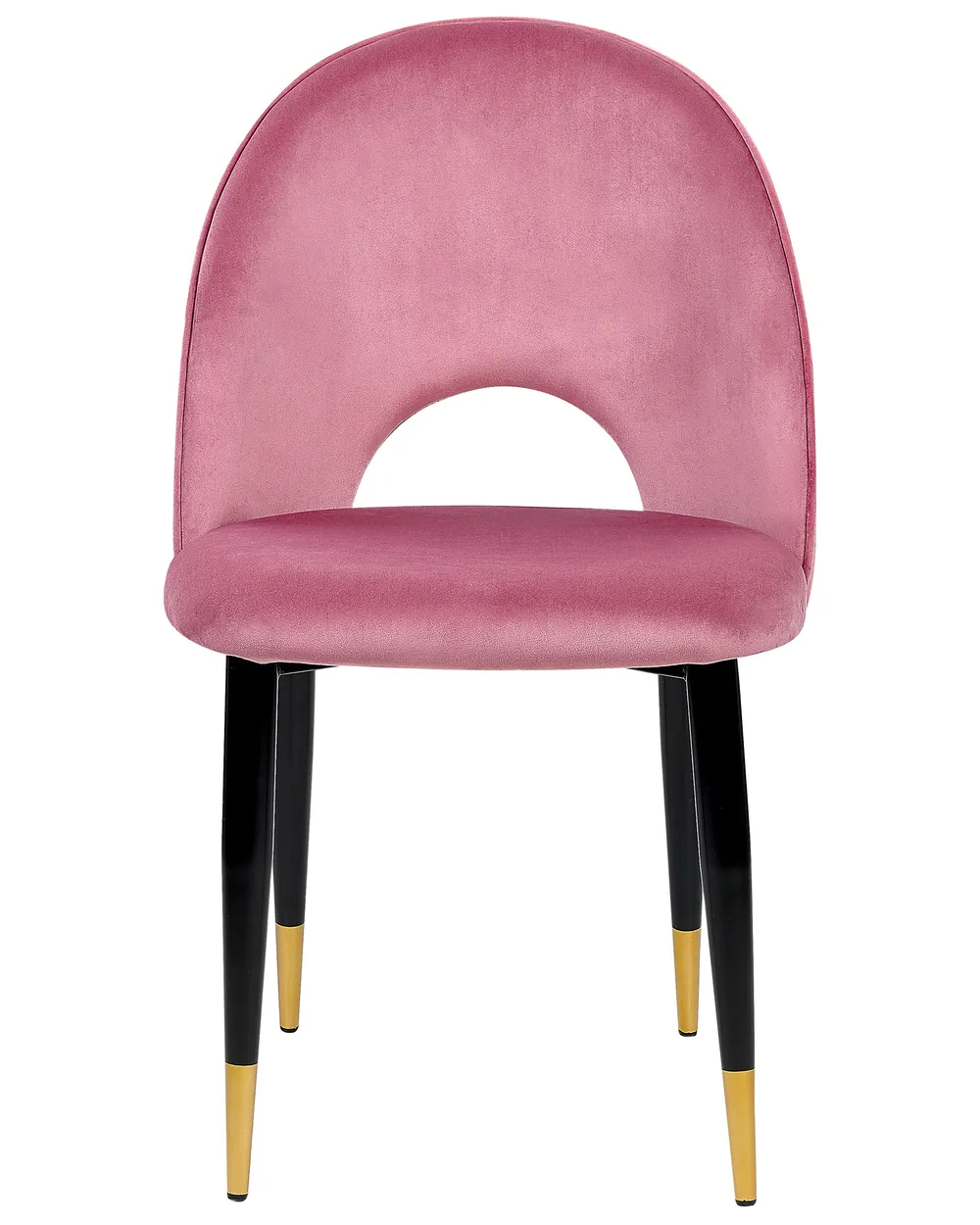 Set of 2 Dining Chairs MAGALIA Velvet Pink_1043545
