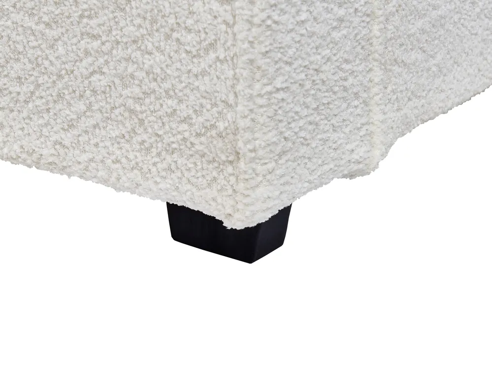 Bed Boucle MIRANDE 180 x 200 cm (EU Super King) Off-White_943342