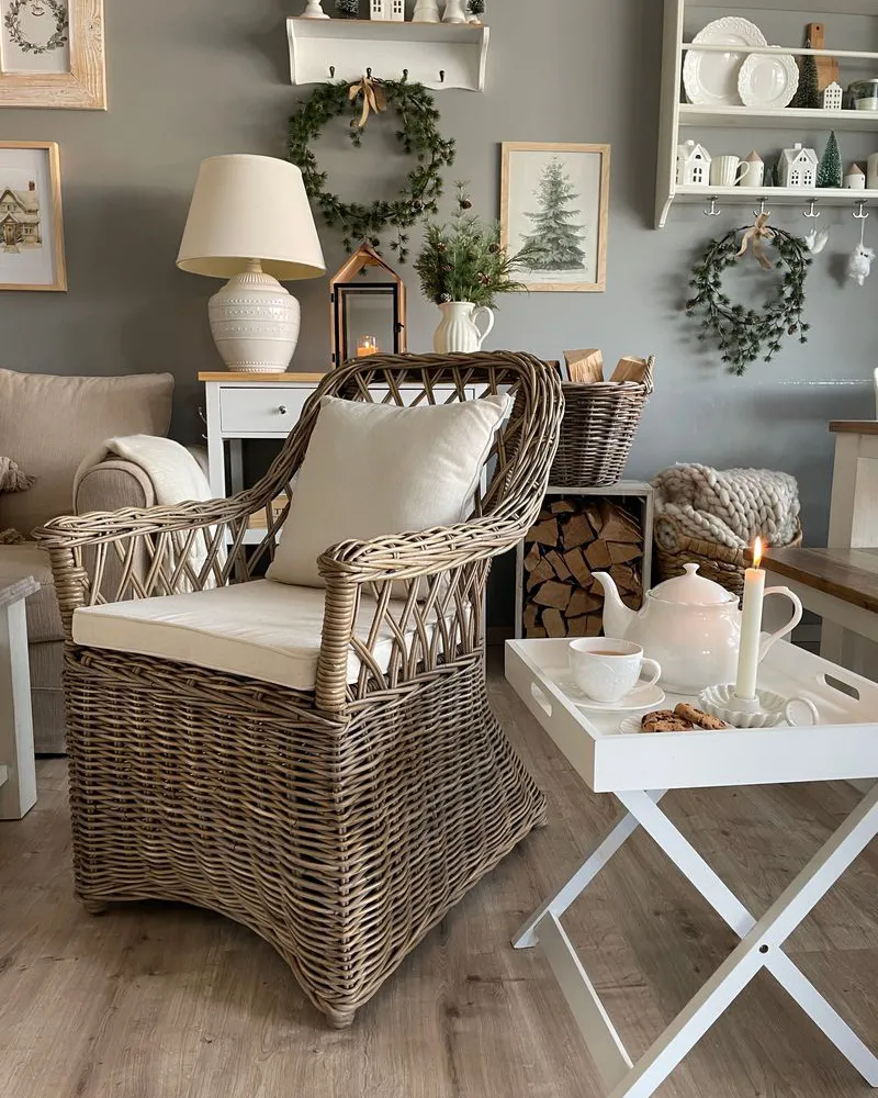 Set di poltrone da giardino rattan naturale MAROS II