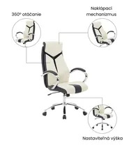 Kancelárska stolička FORMULA Béžová_1074407