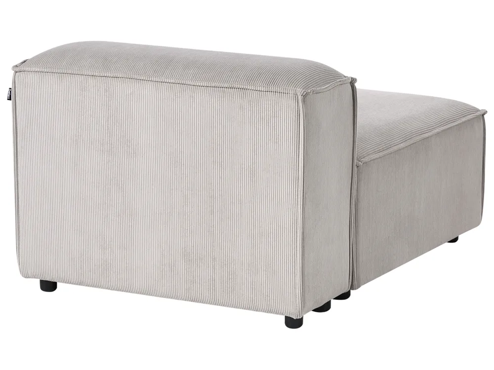 Modular Corner Sofa 5 Seater ARDAL Corduroy Taupe Left Hand_1011144