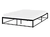 Bed Metal VIRY 140 x 200 cm (EU Double) Black