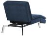 Chaise longue regolabile tessuto blu marino LOIRET_927309