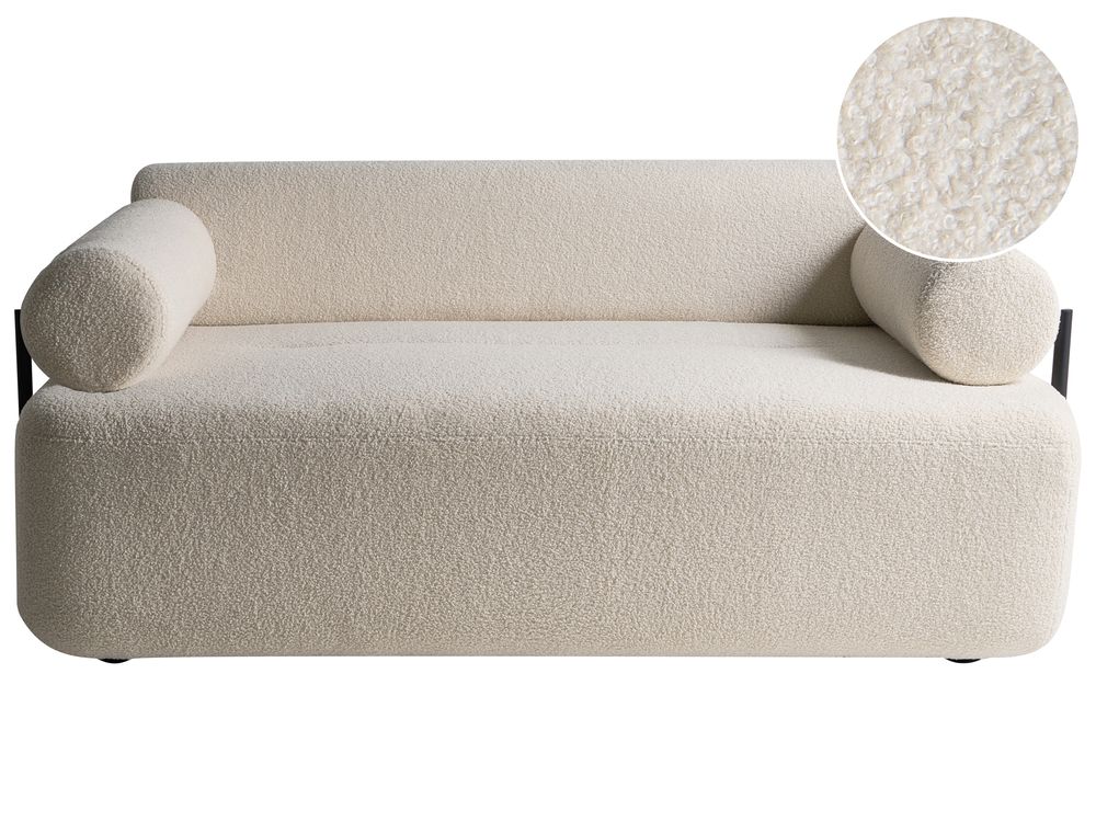 Sofa 2 Seater ELVA Boucle Off-White