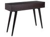 Konzolový stolek z mangového dřeva se 2 zásuvkami tmavé dřevo/černý ARABES_892017