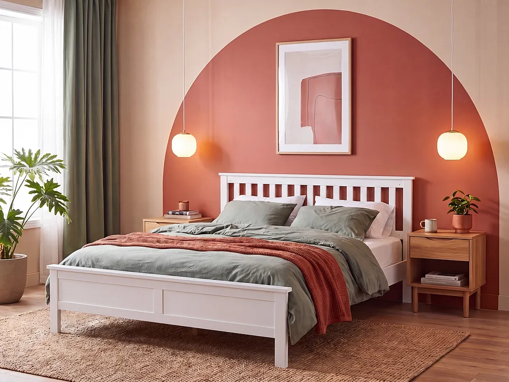 Bed Pine Wood MAYENNE 160 x 200 cm (EU King Size) White_1151319
