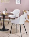 Conjunto de 2 sillas de comedor blanco/negro FONDA_775258