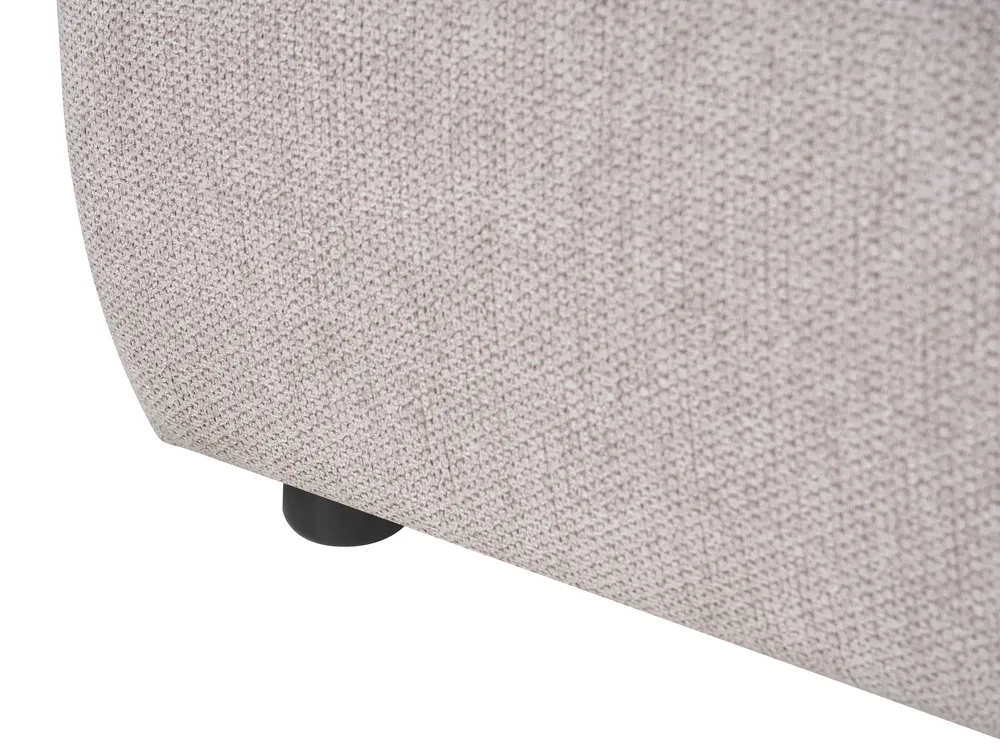 Letto contenitore BONIFACIO Lino sintetico Grigio 180 x 200 cm_1064313