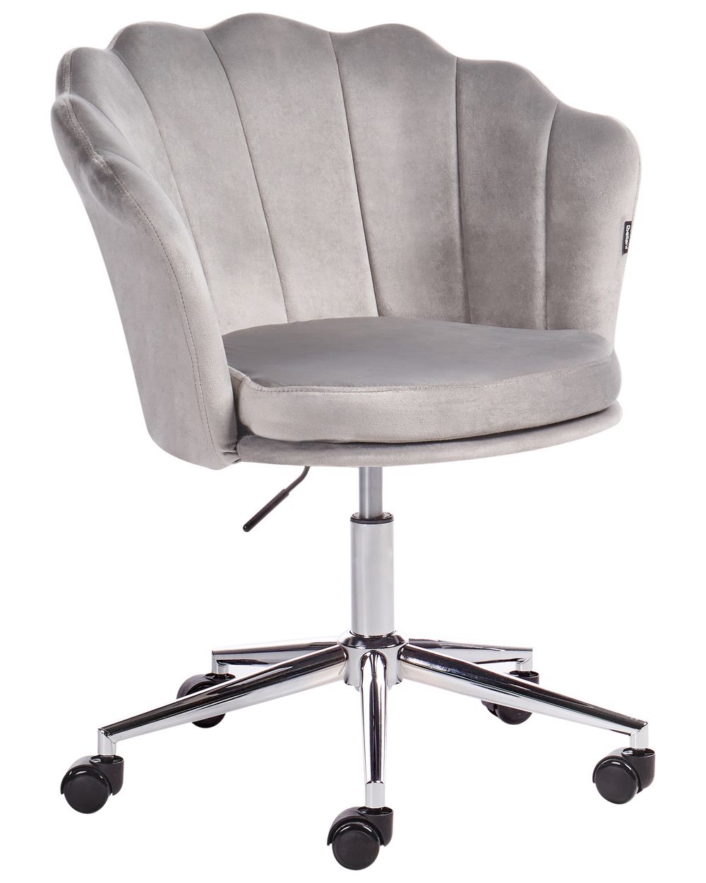 Silver Grey Grey Crushed Velvet Office Chair Desk Chair Swivel