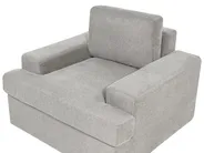 Living Room Set 5 Seater ALLA Fabric Light Grey_893891