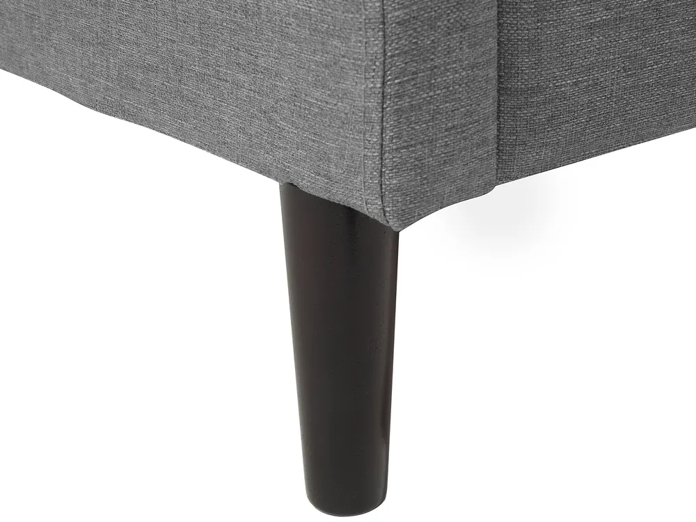 Bett mit Lattenrost Stoff COLMAR 160 x 200 cm Grau_676002