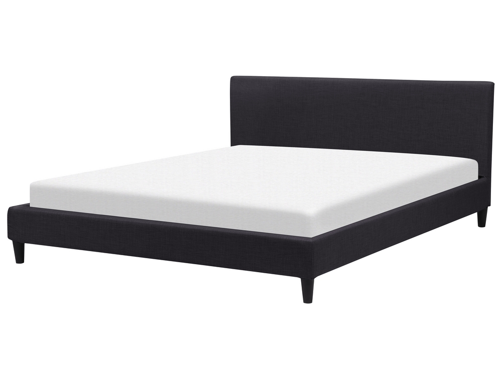 Bed Fabric FITOU 180 x 200 cm EU Super King Black Beliani