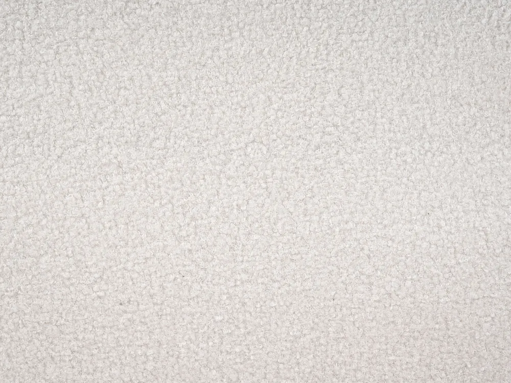 Bett mit Lattenrost Bouclé MELLE 140 x 200 cm Cremeweiß_965642