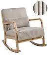 Rocking Chair SORSELE Corduroy Beige
