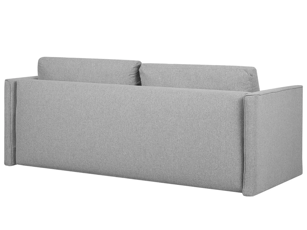 Divano letto 3 posti EKSJO con contenitore Tessuto Grigio chiaro_729040
