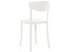 Salon de jardin table et 4 chaises blanc SERSALE/VIESTE_823847