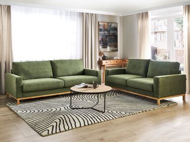 Sofagruppe kordfløyel grønn SIGGARD