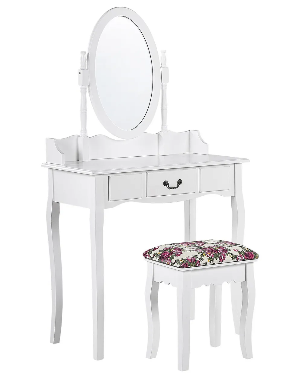 VIDAXL Coiffeuse avec miroir Blanc brillant 74,5x40x141 cm VIDAXL Coiffeuse avec miroir Blanc brillant 74,5x40x141 cm
