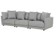 Sofa 3 Seater SIGTUNA Fabric Light Grey_897672