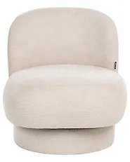 Swivel Armchair AYLO Fabric Light Beige_1186298