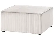 Ottomana LEMVIG Velluto a coste Beige_1158660
