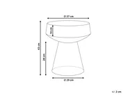 Side Table LAGUNA Glass Grey_883208