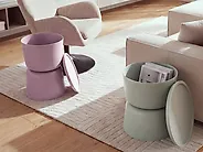 Set of 2 Side Tables with Storage ATACAMA 32/40 cm 32/40 cm Purple Green_1172131