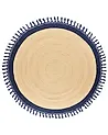 Rug MARTS Dark Blue ø 200 cm Jute