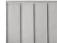 Ottoman Bed SEZANNE Velvet Light Grey 140 x 200 cm (EU Double)_800047