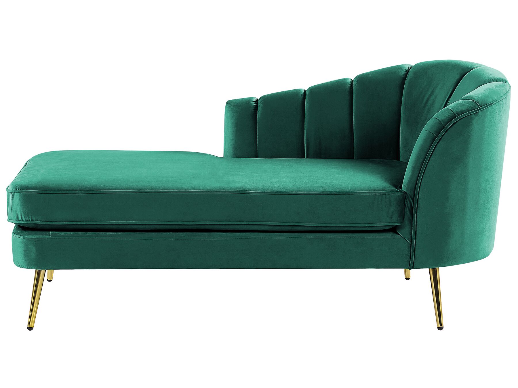 Chaise longue velluto verde smeraldo destra  ALLIER_872809