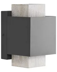 Set of 2 Outdoor LED Wall Lights TIMOK Black_1099996